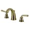 Kingston Brass Widespread Bathroom Faucet with PopUp Drain, Antique Brass KB983RXLAB - alternate 1
